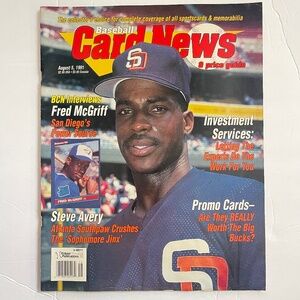 1991 Baseball Card News magazine - Fred McGriff cover